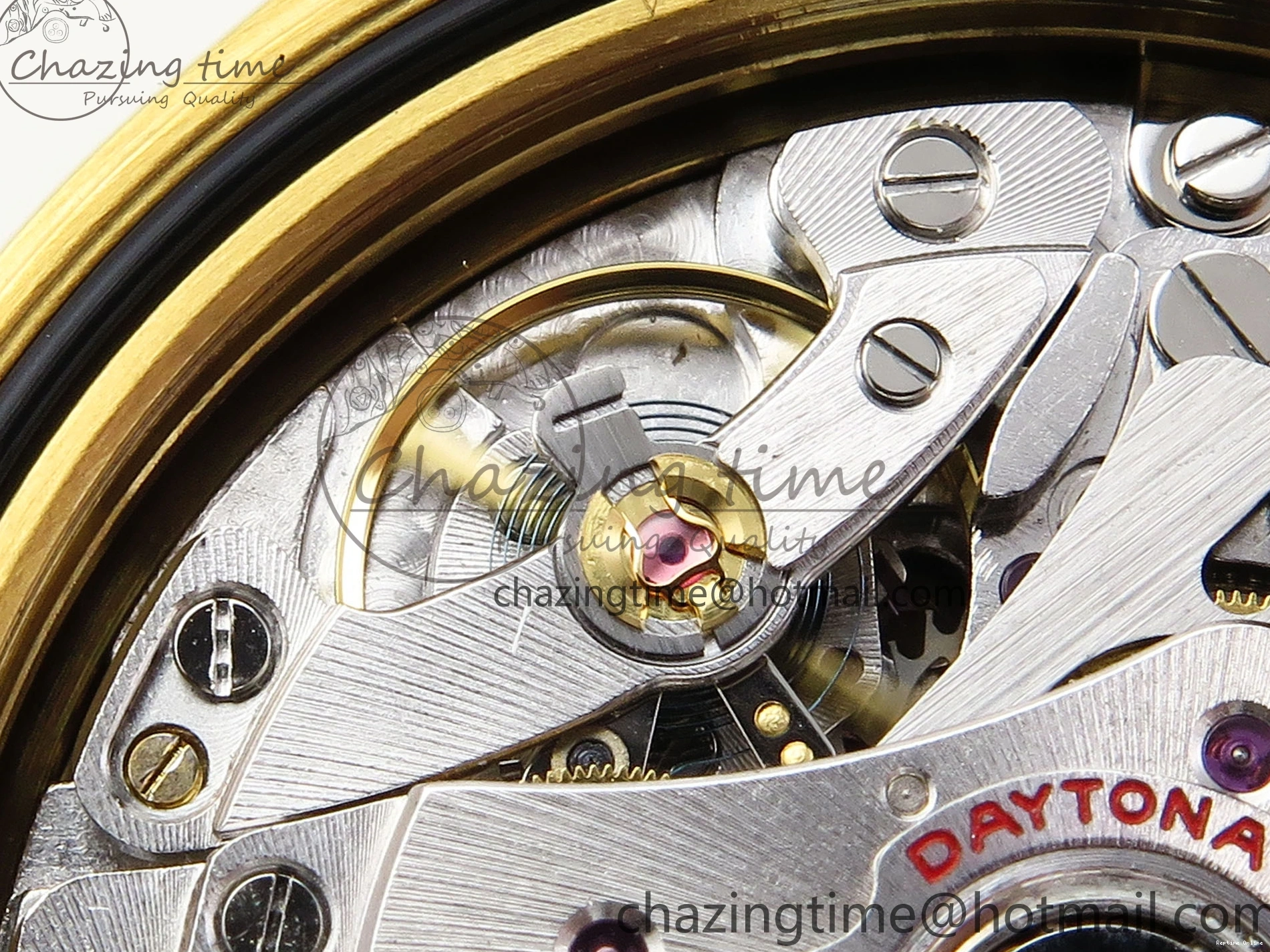 0420 DAYTONA 116518 APSF 1:1 BEST EDITION YG BLACK DIAL ON OYSTERFLEX RUBBER STRAP SH OnTrend 1784